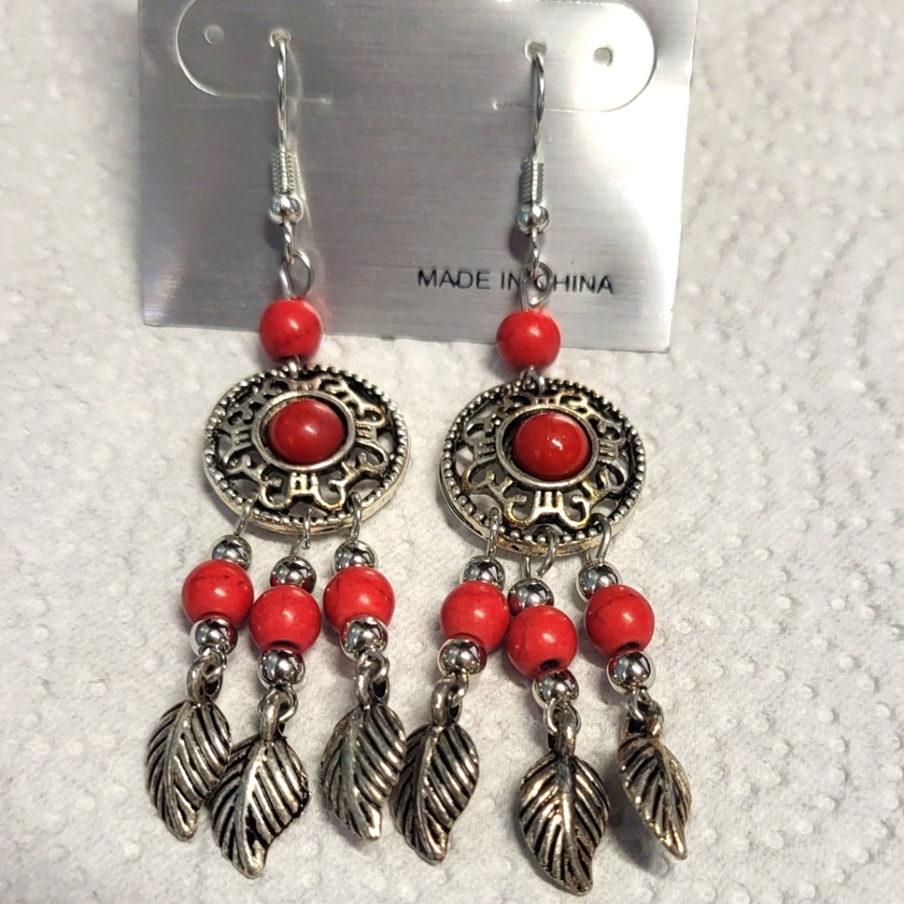 Plus one western dangle earrings